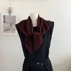 Bufanda chal triangular de punto vintage de color liso texturizado, 100% lana, para superponer de forma sencilla con un toque de alta gama