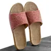 Zapatillas de casa nuevas Youerkang para el hogar, de interior, antideslizantes, de lino, para hombre y mujer, ventas directas de fábrica