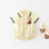 Conjunto de Ropa de Verano para Bebé 2025 Nuevo Estilo de Verano Estilo Bebé Ropa Polo de Manga Corta para Bebés y Niños Pequeños Ropa Cómoda y Holgada