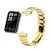 Adecuado para Xiaomi 8Pro/9Pro Redmi Watch 4/5/6 Conector Metálico + Correa Sólida de Tres Eslabones