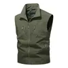 Colete Reversível Masculino Outono e Inverno Novo Solto Casual Sem Mangas Workwear para Equipe Empresarial Personalização