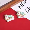2026 Ano do Cavalo Resina Desenho Animado Acessórios Ano do Cavalo DIY Fivelas de Sapato Acessórios de Cabelo Acessórios de Bolsa Papelaria Acessórios para Caneta Esferográfica