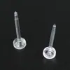 Aretes de Resina Transparentes para Dormir sin Quitarse Accesorios Invisibles Perezosos para Orejas Plástico Cuidado de Orejas Bastoncillos de Oreja Agujas Anti-Bloqueo