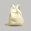 Mochila Sencilla de Color Sólido para Mujer Modelo Nuevo 2026 Mochila Escolar Ligera de Gran Capacidad para Estudiantes de Secundaria y Preparatoria Mochila para Viajes Cortos