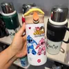 Nueva Taza Termo de Dibujos Animados de Alta Capacidad, Tendencia para Niños y Niñas, Popular Estilo Transfronterizo, Taza Portátil para Estudiantes al Aire Libre con Cierre de Broche
