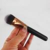 Brocha grande con forma de lengua negra para base de maquillaje, paquete individual, brocha grande para micrófono, herramientas de belleza, maquillaje, belleza