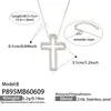 Cadena de Acero Inoxidable Chapada en Oro con Forma de Y, Cadena de Cuentas de Zirconia, Cruz Hueca, Collar Multiestilo, Joyería Francesa de Lujo Ligero para Mujeres