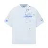 Camiseta de Manga Corta con Bordado de Copo de Nieve y Letra para Hombre Primavera y Verano Nuevo Estilo 2026 Universitaria Cuatro Colores Fresca Holgada Casual Top para Mujer