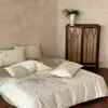 Nuevo Estilo Primavera y Verano Juego de Cuatro Piezas Bordado de Algodón de Fibra Larga de Xinjiang de 100 Hilos, Funda Nórdica de Encaje de Rosa 100% Algodón, Sábana de Cama de Algodón Puro