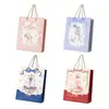 Saco de Presente Médio Mr. Paper Poesia Rosa Rosa dos Desejos Tema Desenho Animado Embalagem de Presente Bolsa Tote de Armazenamento