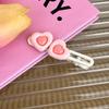 Coelho rosa amor grampo de cabelo feminino verão doce menina franja grampo de cabelo bonito dopamina bico de pato pequeno clipe headwear