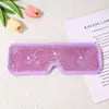 Mascarilla de Compresa Fría Amigable con la Piel Mascarilla de Doble Compresa Fría y Caliente Cómoda Mascarilla de Hielo en Gel Mascarilla con Pegatina Bloqueadora de Ojos Mascarilla para Ojos