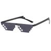 Nuevas Gafas de Mosaico, Gafas de Sol Geniales y Originales Bidimensionales, Gafas de Sol Pixeladas Personalizadas Estilo Hip-Hop, Venta Directa del Fabricante