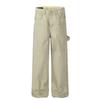 D1680 Estilo Retro Americano Unisex Moderno Diseño Lavado Jeans de Trabajo de Alta Gama para Hombre Rectos Holgados