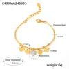 Estilo INS pulsera de cuentas redondas de venta caliente amor diamante acero de titanio chapado en oro real de 18k moda combinable exquisita joyería de mano mujeres