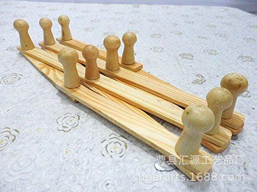 6 定做可折叠伸缩松木榉木硬实木10钩挂衣钩  (1)