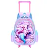 Mochila Escolar con Ruedas de Spider-Man para Estudiantes de Primaria y Niños de 6 a 12 Años, Carrito Escolar con Ruedas para Jardín de Infancia