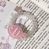 Ins Jelly Sakura Fresco Anillo para el Cabello de Hilo Telefónico Cuerda Dulce Suave Germinante Cuerda para el Cabello Sin Marca de Niña Accesorios para el Cabello de Primavera para Mujeres