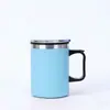 Copo térmico 14oz transfronteiriço com alça, grande capacidade, adequado para uso no carro, garrafa térmica para café, direto da fábrica, logotipo personalizado disponível mediante solicitação