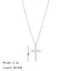 Venta Caliente Transfronteriza Moda Simple Lujo Ligero Colgante de Cruz Celebridad de Internet Popular Todo Fósforo Elegante Nicho Diseño Collar para Mujeres