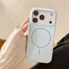 Capa de Celular Magnética Fosca Cor Pura Casual Adequada para Apple 16 iPhone17Pro Max Silicone Líquido 14/15