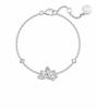 Pulsera de flores de glicina con sello de acero y LOGO de Fan Jia, amor a primera vista, cintura pequeña, amor, conejo rico y sencillo, corazón guardián