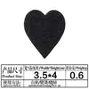 Adesivos de Tecido Bordados de Poker de Desenho Animado Capítulo de Bordado de Cor Sólida Amor Patch de Buraco Autoadesivo com Suporte de Cola Acessórios para Vestuário Mancha