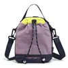 Bolso de Hombro Multifuncional Elegante de Nylon con Estilo Western, Bolso Cruzado de Moda con Bloques de Color Modernos, Mini Bolsita para Teléfono
