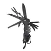 Navaja Suiza Multifuncional Portátil y Set de Herramientas con Tijeras, Cuchillo Plegable EDC para Emergencias en el Coche y Outdoor