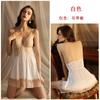 Mufi Camisola Sexy de Renda Multi-Estilo Pura Luxúria Decote Profundo Alça Fina Malha Costurada Cetim Amigo da Pele Ajustada Roupa de Casa