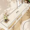 Mantel largo para mueble de TV, ligero, de lujo, de alta gama, con corte de PVC, para entrada, aparador, zapatero, encimera, tapete protector