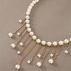 NZ2961 Collar de Perlas Europeo y Americano Transfronterizo para Mujer Cadena Larga de Perlas Borla Moda Nuevo Joyería para Mujer Venta al por Mayor