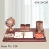 Fábrica de Origen 2026 Calendario de Escritorio de Secuoya de Gama Alta Adorno de Escritorio Ejecutivo de Madera de Lujo para Oficina