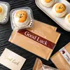 Bolsas de embalaje para pasteles de yema de huevo estilo inglés con base dorada, selladas térmicamente individualmente, 80 gramos; cajas de embalaje para pasteles de nieve, bandejas de blíster y bolsas de embalaje