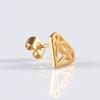 Brincos de estrela de cinco pontas geométricas estilo punk de aço titânio requintados, piercing de orelha, brincos de cobra de personalidade, joias de cartilagem para meninos e meninas