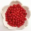 Cuentas redondas de acrílico de 4/6/8 mm, agujero recto, color sólido, material para abalorios hechos a mano DIY, cuentas lisas, cadena para teléfono móvil, cuentas sueltas