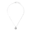 Collar de Flor de Plata de Ley S925 Transfronterizo Cadena de Hueso de Serpiente Moda Lujo Ligero Circonita Incrustada Colgante Floral Completo Cadena de Clavícula