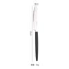 Cuchillo, tenedor y cuchara de acero inoxidable con mango cuadrado de plástico, vajilla de estilo occidental, juego de cinco piezas, cuchillo, tenedor y cuchara creativos para carne de uso doméstico.