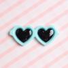 Accesorios para carcasas de teléfonos móviles material de decoración DIY accesorios para mascotas DIY dibujos animados DIY corazón gafas pequeñas