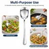Fabricante directo de cucharas para servir de acero inoxidable 410 en stock. Cucharas dosificadoras de autoservicio para el hogar, cucharas para servir y juegos de utensilios de cocina