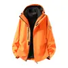Chaqueta Exterior Unisex para Hombres y Mujeres, Chaqueta Impermeable de una Sola Capa para Primavera y Otoño, Ajuste Holgado Versátil para Parejas, Tres en Uno