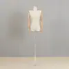 Tienda de Ropa Estilo Coreano Maniquí de Hombro Caído para Escaparate Femenino de Medio Cuerpo Maniquí de Cuerpo Completo Hombro Recto Busto Pequeño
