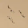 Joyería de plata de ley S925 plata tailandesa retro accesorios para pulsera DIY venta al por mayor cadena de cristal una variedad de botón de rosa hebilla de gancho