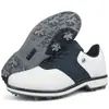 Le Chuang THESTRON Nuevos Zapatos de Golf para Hombre Zapatos de Cuero Brock Transpirables Golf para Hombre