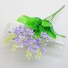 Planta Artificial Transfronteriza de Jacinto de 5 Cabezas Flor Falsa Decoración para Escritorio en Casa Boda Accesorios de Fotografía Ramo Pequeño Fresco