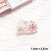 Dibujos Animados Brillo Lindo Cerdo DIY Accesorios de Resina Pequeño Pegamento de Crema Pasador Funda de Teléfono Móvil Hebilla de Zapato