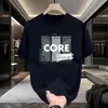 Camiseta de Verano 2026 Estilo Nuevo con Estampado Creativo de Gato, Hombro Normal, Cuello Redondo, Manga Corta, Estilo Coreano de Nicho, Top Versátil, Tendencia Ins