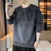 Sudadera de primavera para hombre 2026 primavera y otoño casual versátil elegante camiseta de manga larga ropa de hombre de moda
