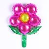 18 polegadas rodada folha verde cinco pétalas flor balão de filme de alumínio balão de decoração de festa de aniversário infantil atacado