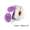 Papel Adhesivo Térmico de Color para Etiquetas, Papel Circular